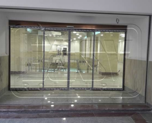 پروژه شیشه اتوماتیک اسلایدینگ دانشگاه امام صادق