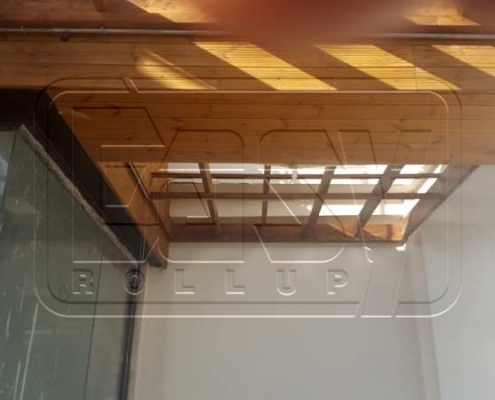 External movable ceiling curtain Bamland